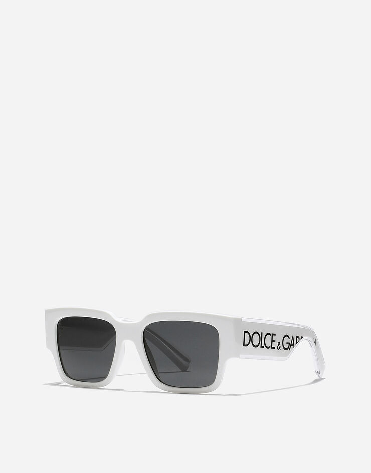Dolce & Gabbana Sonnenbrille Logo DNA Weiss VG600JVN287