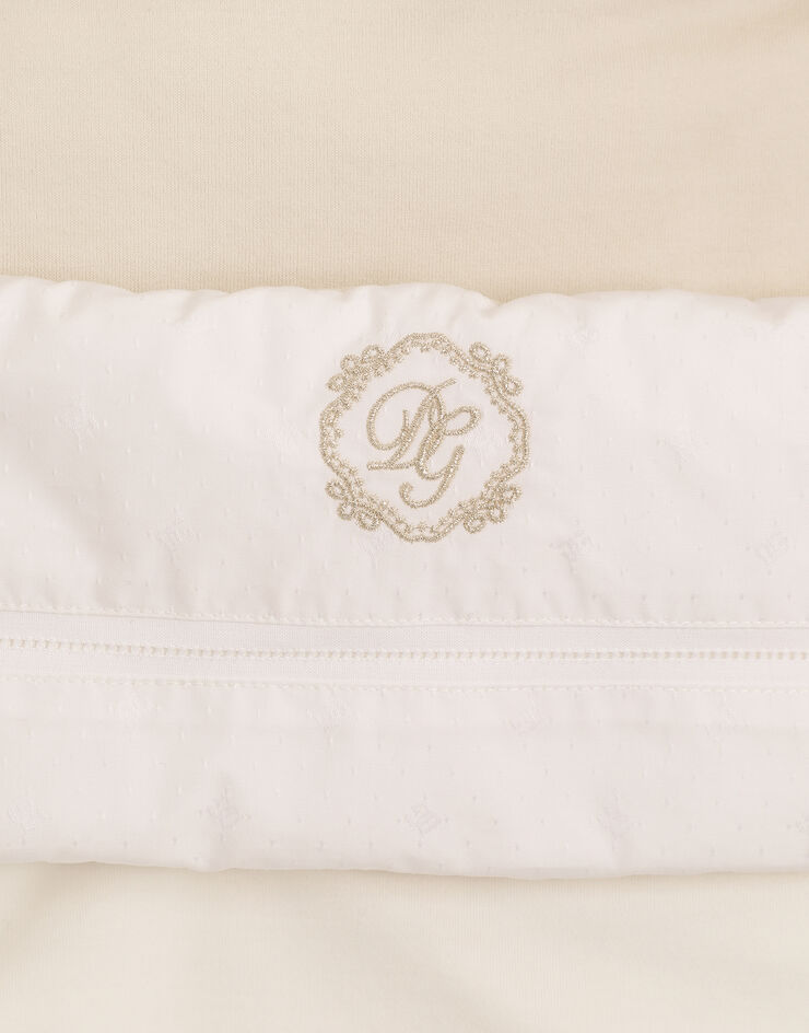 Dolce & Gabbana Newborn interlock baby nest with logo and polka dots Multicolor LNJAH4G7PFQ