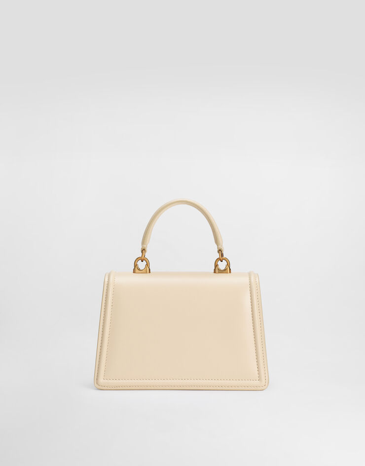Dolce & Gabbana Devotion 小号顶部手柄手袋 奶油色 BB6711AV893