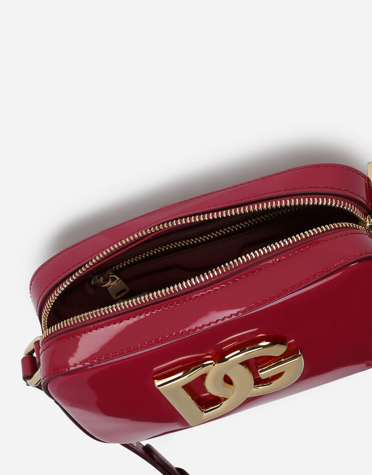 Dolce & Gabbana Polished calfskin 3.5 crossbody bag Fuchsia BB7095A1037