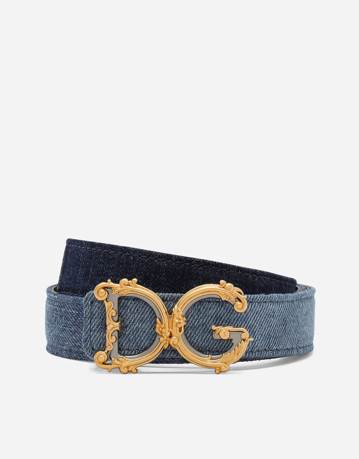 Dolce&Gabbana حزام DG Girls دنيم BE1348AO621