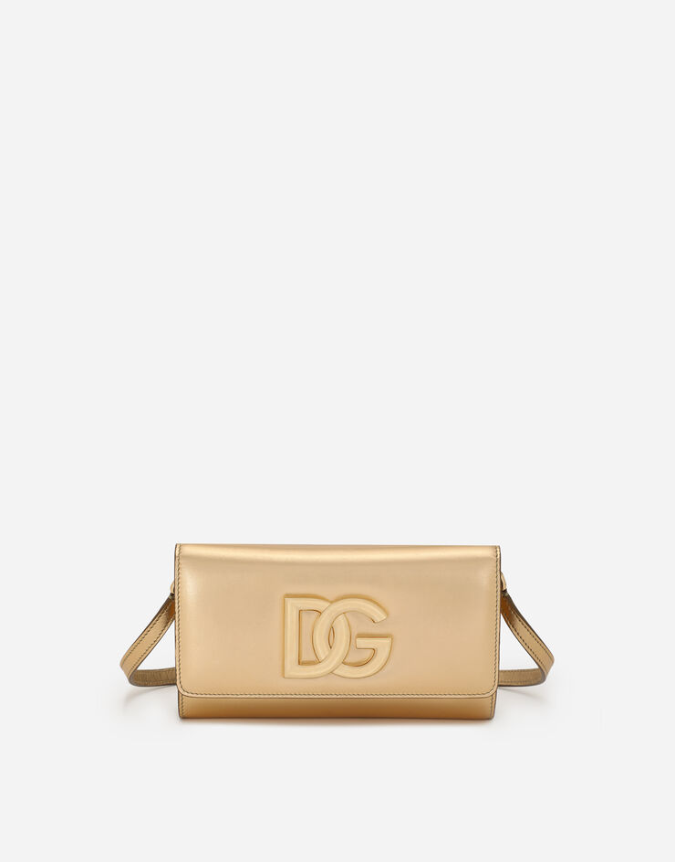 Dolce & Gabbana Nappa mordore 3.5 clutch Gold BB7082A1016