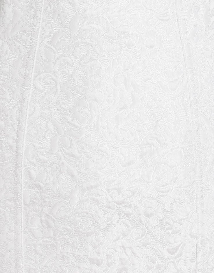 Dolce & Gabbana Korsettkleid aus Brokat White F63G9THJMR4
