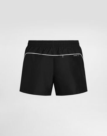 Dolce & Gabbana Swim boxer shorts with logo Black M4B17TONR64
