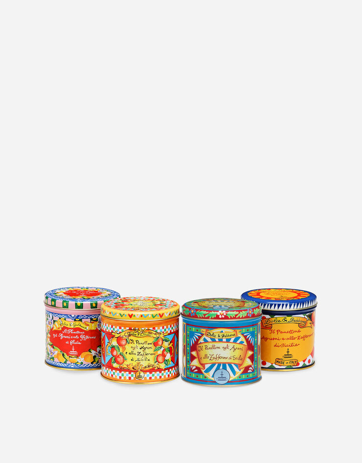 Dolce & Gabbana PANETTONE AGLI AGRUMI E ALLO ZAFFERANO DI SICILIA Panettone with Sicilian Citrus fruits and Saffron Multicolore PN0400PSSET