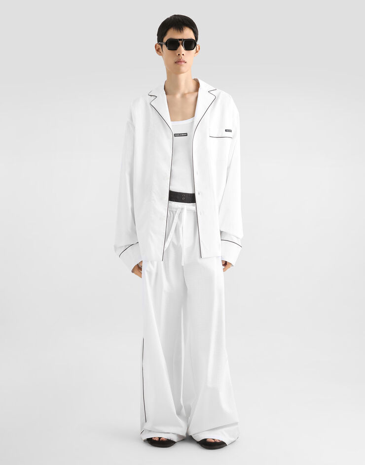 Dolce & Gabbana Structured cotton vanity shirt White G5OI9TFU5YX