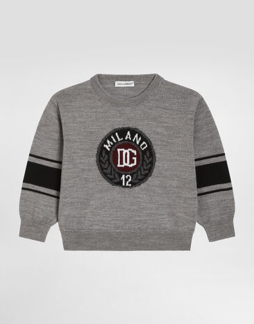 Dolce & Gabbana Virgin wool pullover Grey L1KWD0JDVG6