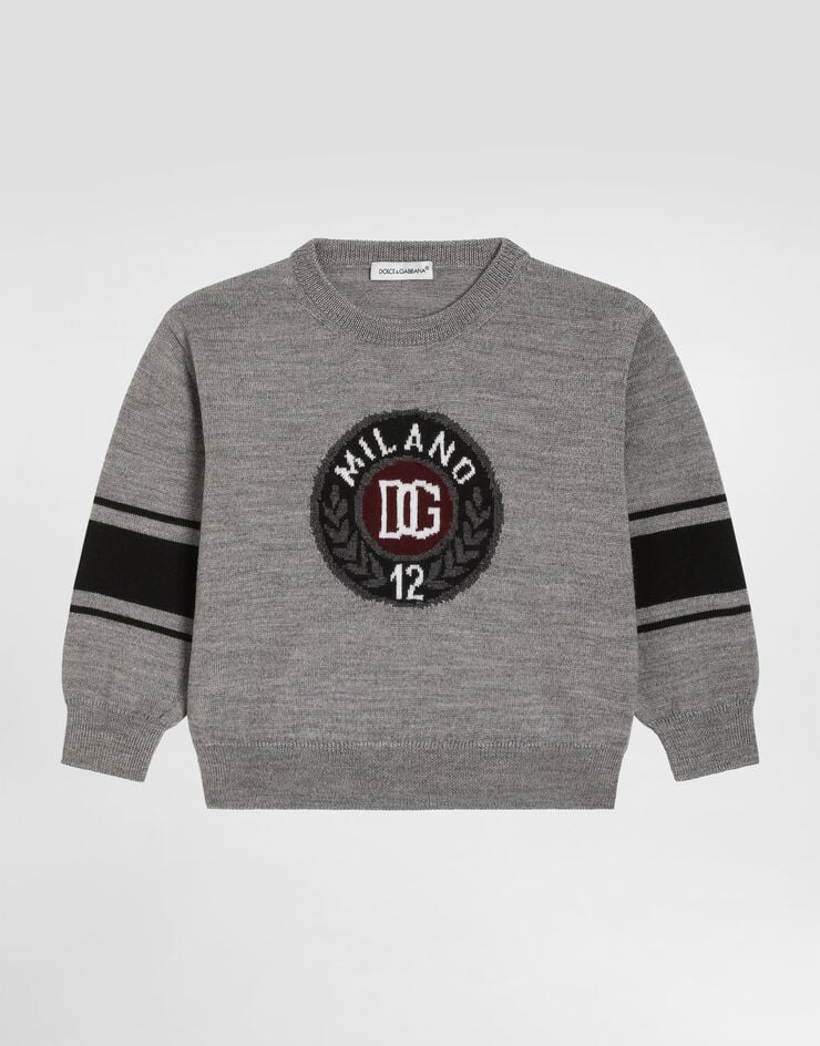 Dolce & Gabbana Virgin wool pullover Grey L1KWD0JDVG6