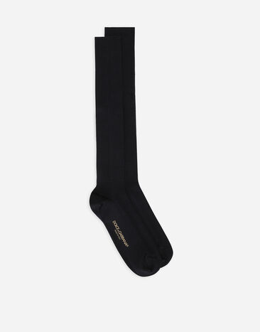 Dolce & Gabbana Scottish lisle cotton socks Bordeaux GXS80TJFMLA