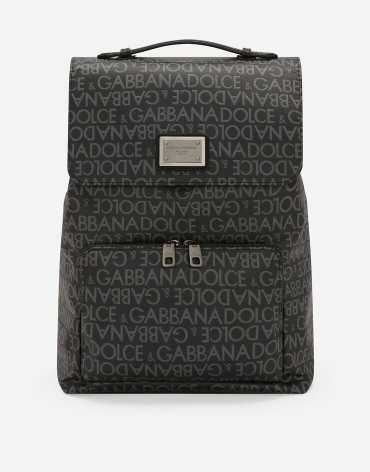 Dolce & Gabbana Rucksack aus beschichtetem Jacquard Mehrfarbig BM2334AJ705