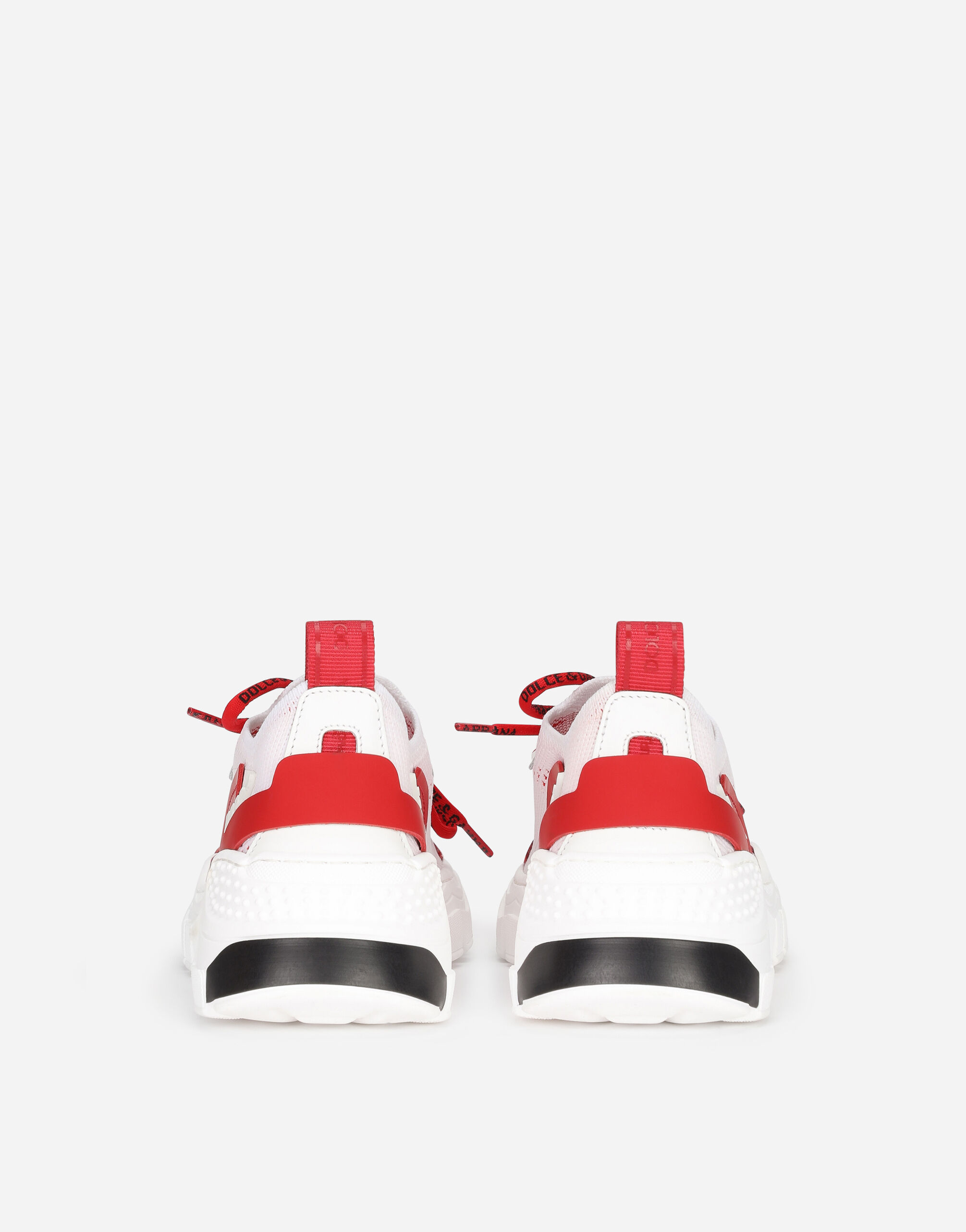 Stretch knit Daymaster sneakers in WHITE/RED for Men | Dolce&Gabbana® US