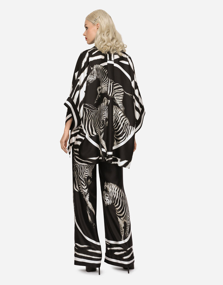 Dolce & Gabbana Zebra-print twill pajama pants Multicolor FTAMPTHI1DY