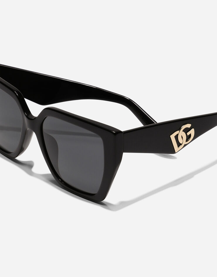 Dolce & Gabbana Sonnenbrille DG Crossed Schwarz VG443FVP187