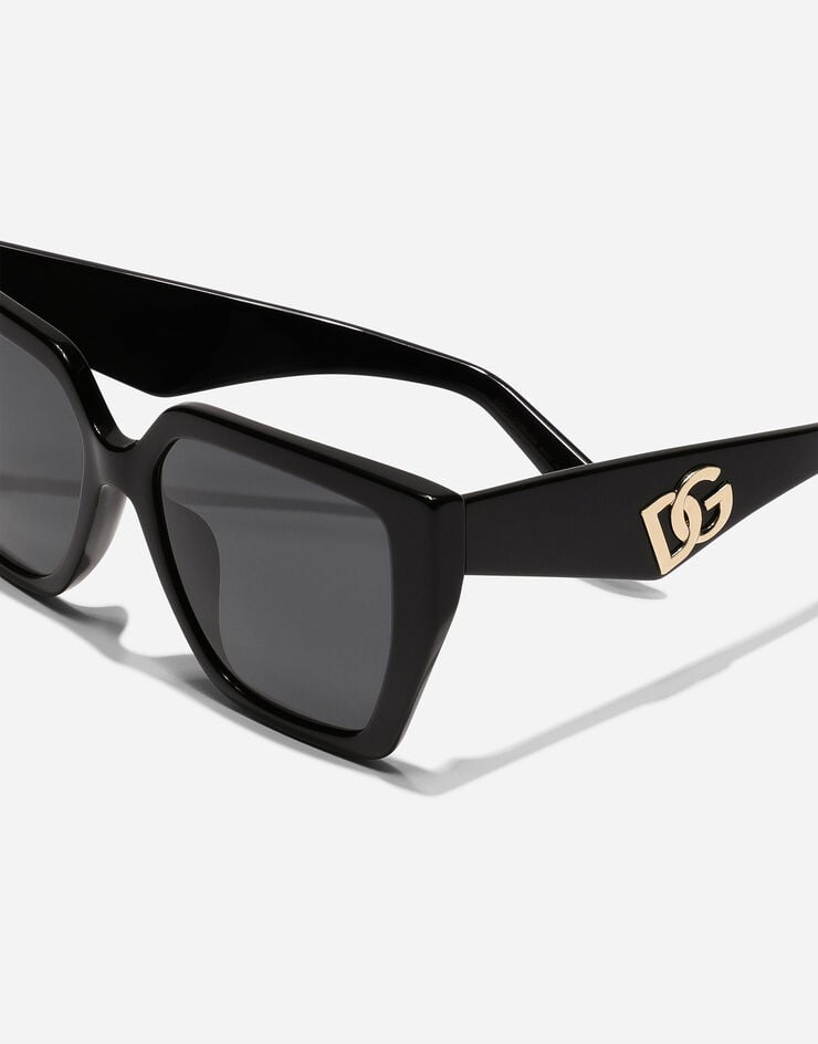 Dolce & Gabbana DG 크로스 선글라스 블랙 VG443FVP187