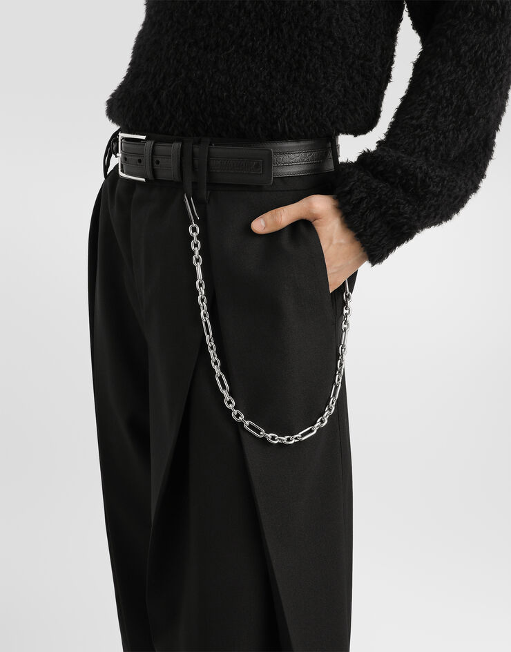 Dolce & Gabbana Wool panama trousers Dolce & Gabbana Wool panama trousers Black GP225THU2CP