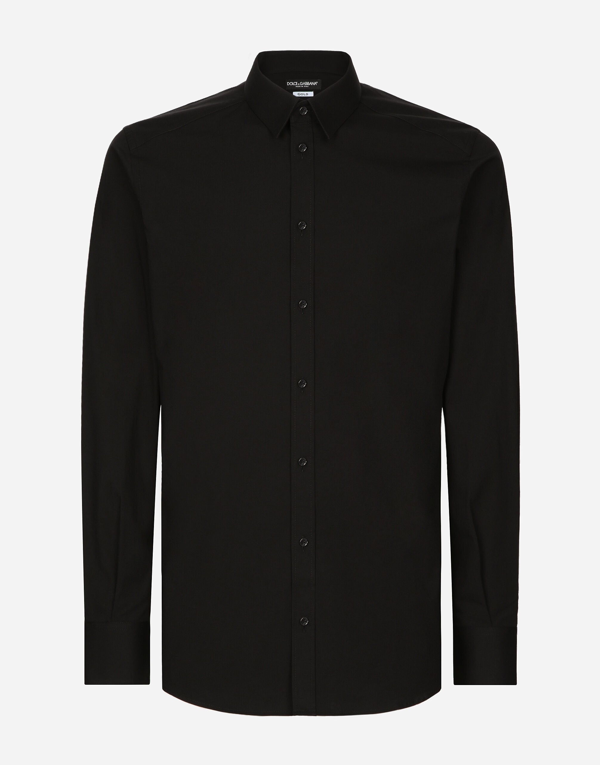 Stretch poplin Gold-fit shirt - thumbnail 6