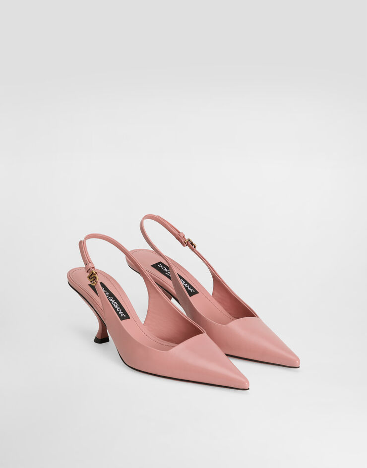 Dolce & Gabbana Lollo polished calfskin slingback Pink CG1007AP412