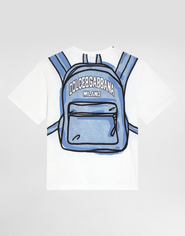 Dolce & Gabbana Jerseyt-shirt with backpack print Print L4JTHVII7H5
