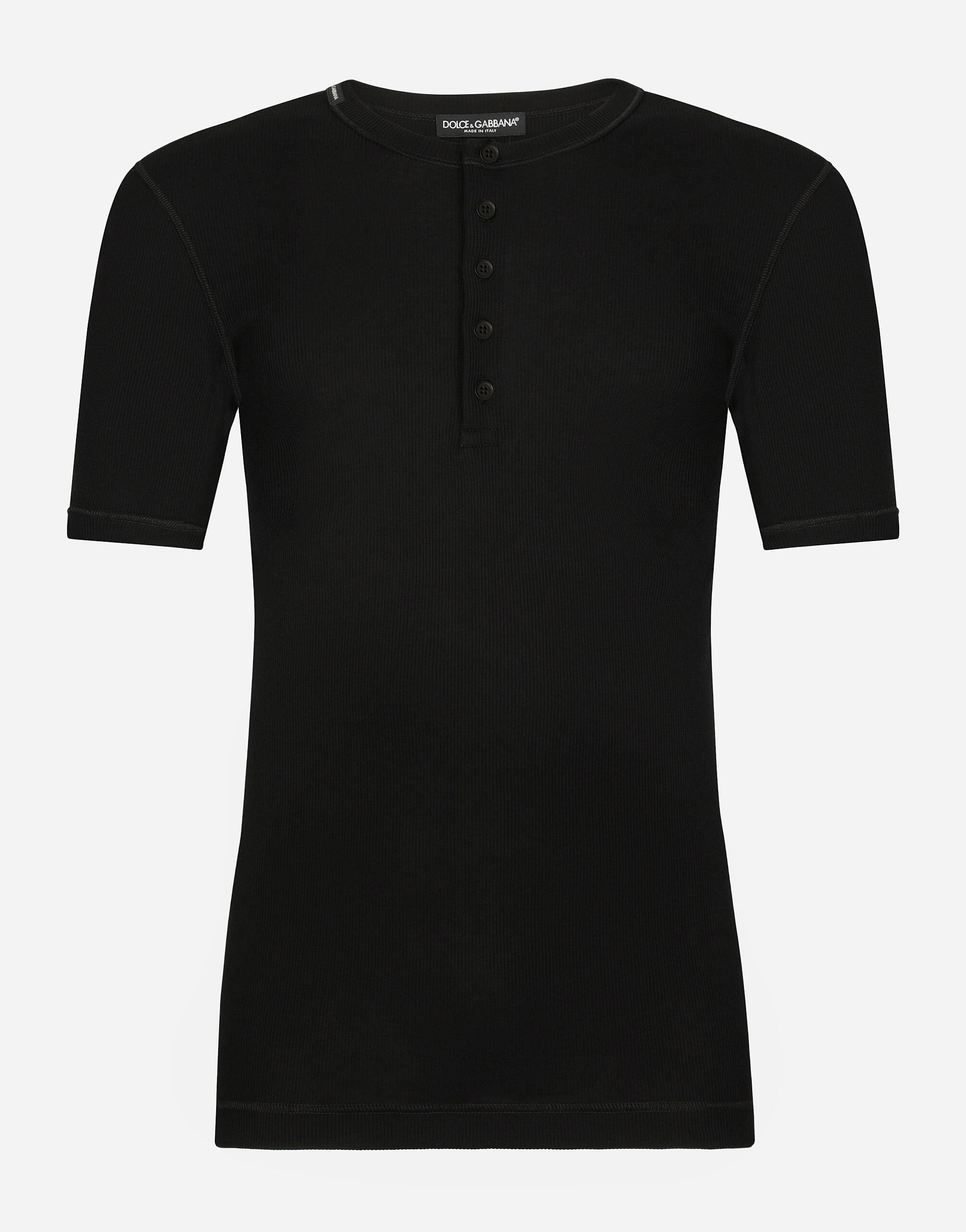 T shirt serafino uomo top