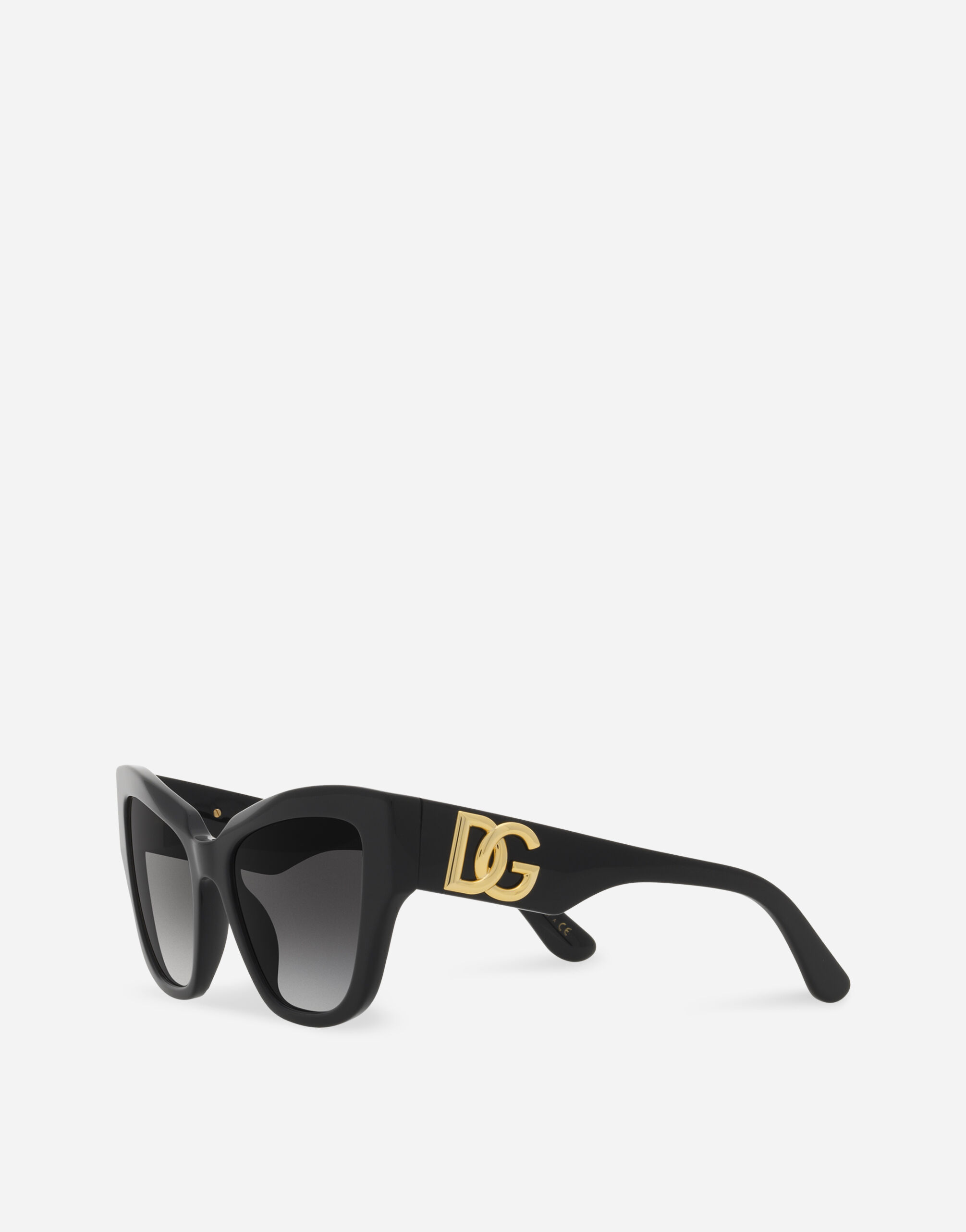 ブラックのウィメンズ DG crossed sunglasses | Dolce&Gabbana®