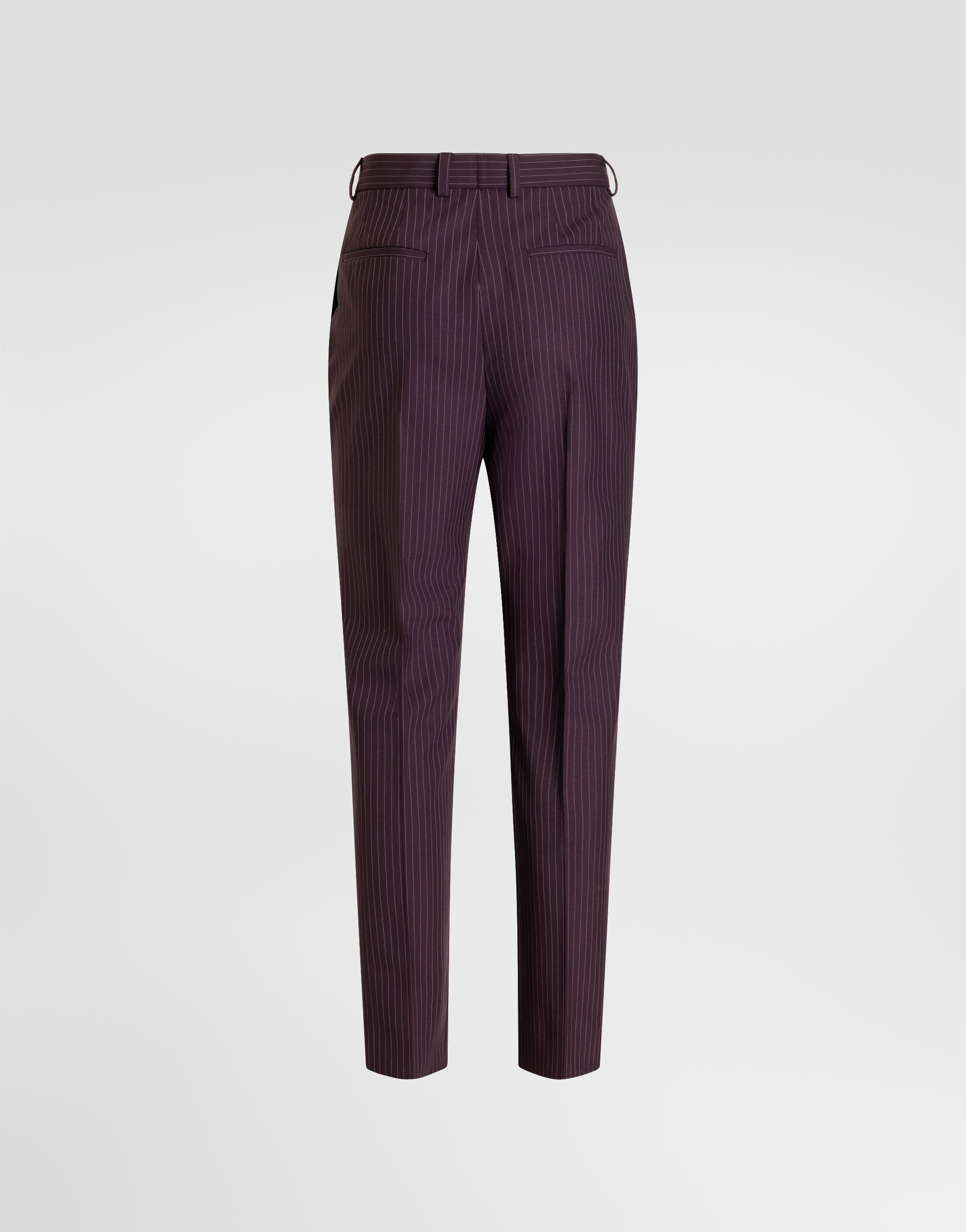 Pinstripe wool trousers - thumbnail 7