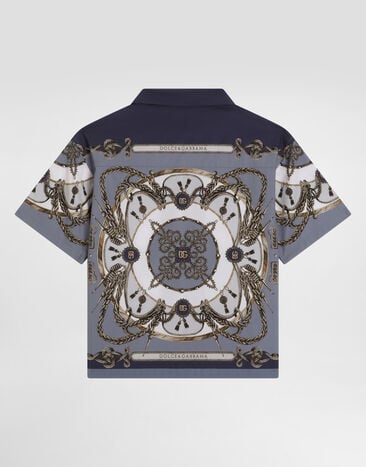 Dolce & Gabbana Cargo-print poplin shirt Multicolor L44S81FI5NQ