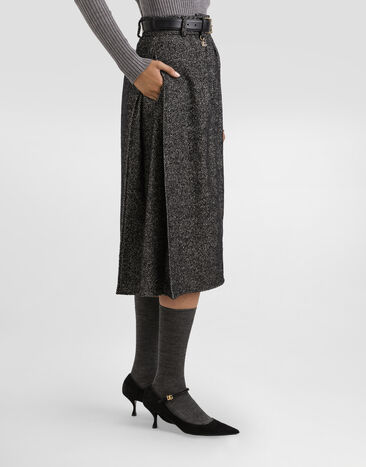 Dolce & Gabbana Wool chevron skirt Multicolor F4C6DTFCBAJ