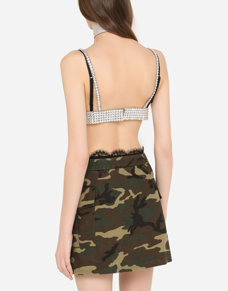 Dolce & Gabbana Crystal mesh top Cristal F75N6ZGDABH