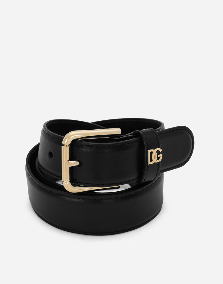 Dolce & Gabbana Cinturón con logotipo DG Negro BE1636AW576