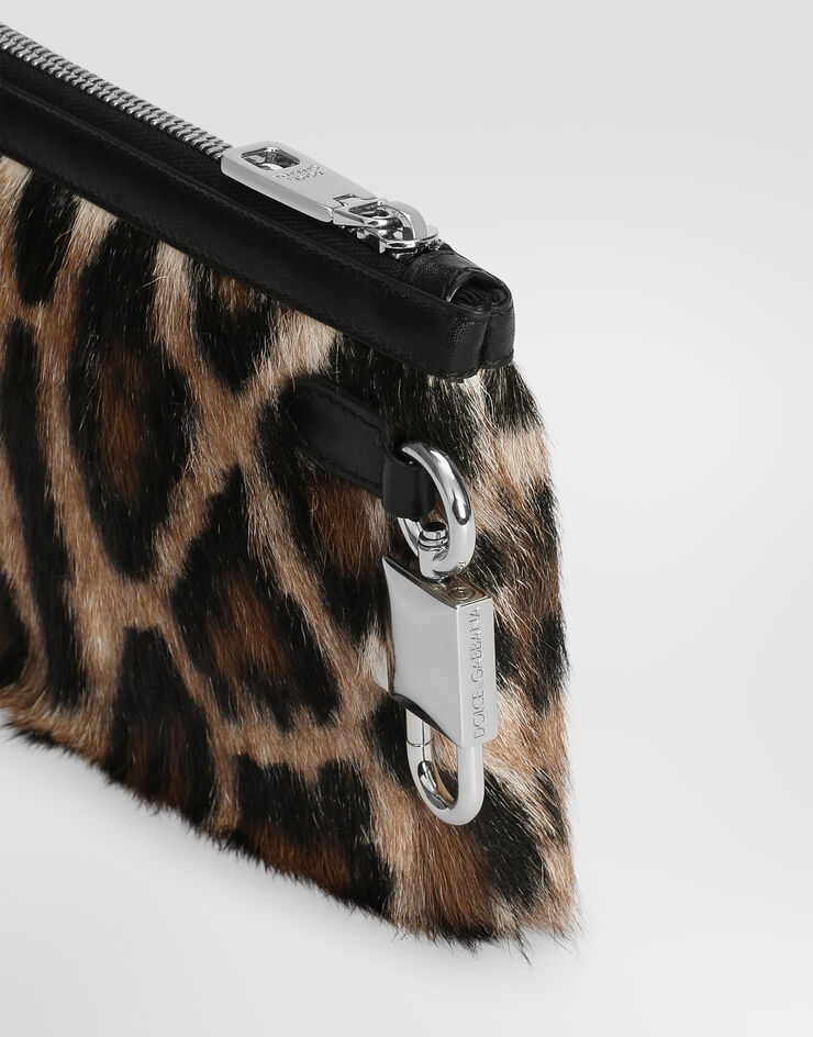 Dolce & Gabbana LEO kid leather necessaire Dolce & Gabbana LEO kid leather necessaire Multicolor BP3446A3T08