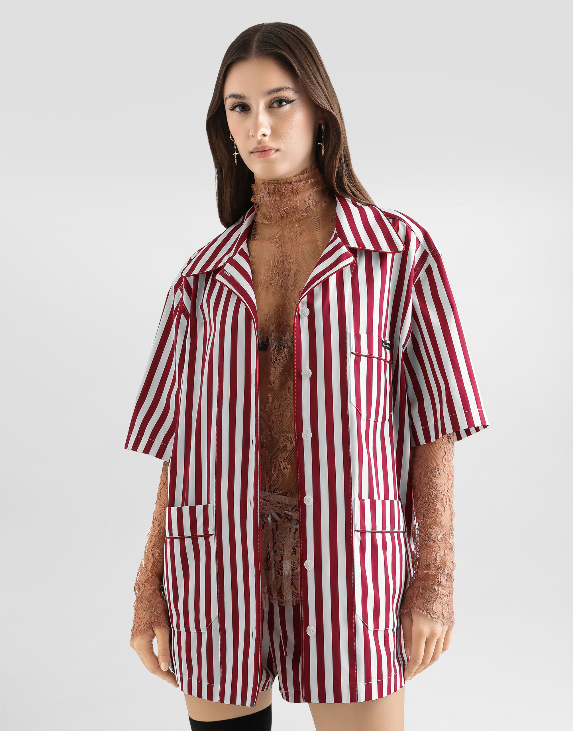 Striped cotton shirt - thumbnail 4
