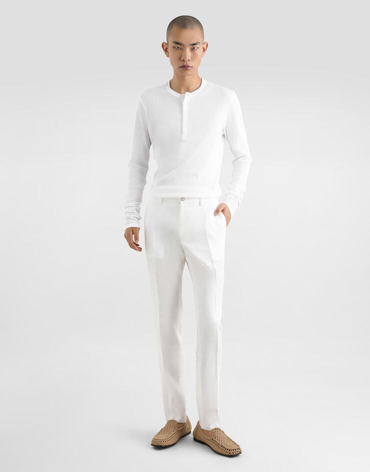 Dolce & Gabbana Linen pants White GY6IETGK320