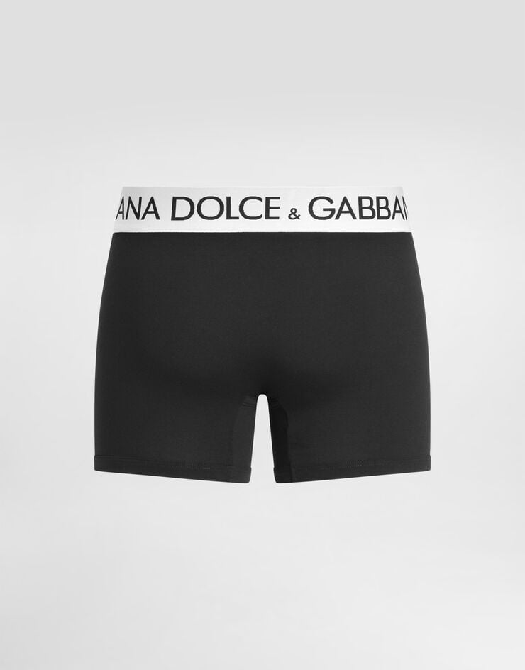 Dolce & Gabbana Long-leg two-way stretch cotton boxers Black M4B98JOUAIG