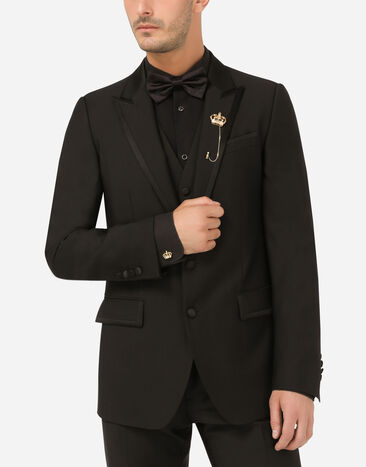 Dolce & Gabbana Royal stick pin in 18-karat yellow and white gold with filigree and diamonds Gold WPLK2GWYE01
