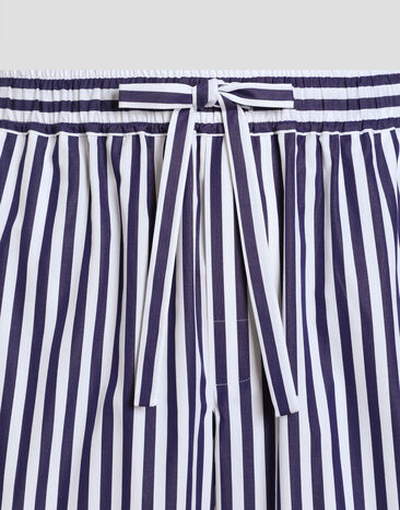 Dolce & Gabbana Striped poplin vanity bermuda shorts Multicolor GV5MATFR52G