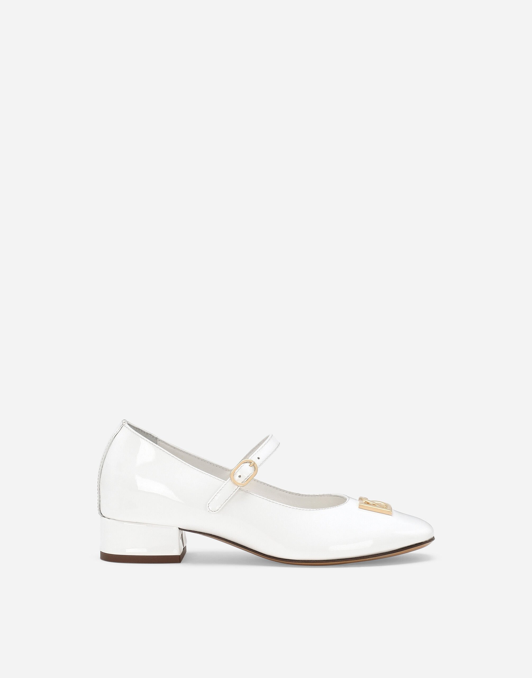 White patent flats best sale