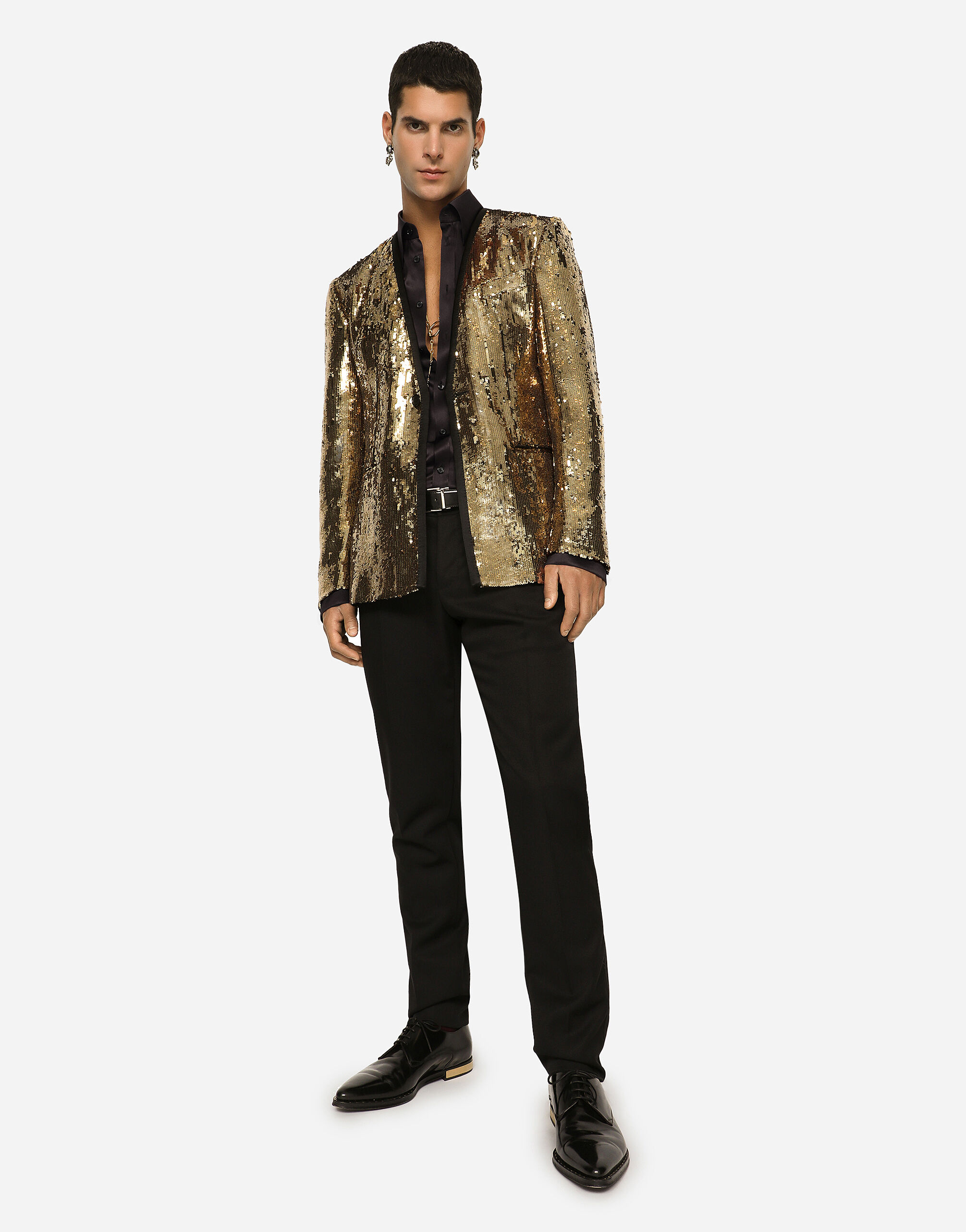 Dolce & Gabbana ラメ ジャカード ワンピース ゴールド Dolce & Gabbana ラメ ジャカード ワンピース ゴールド (Dolce