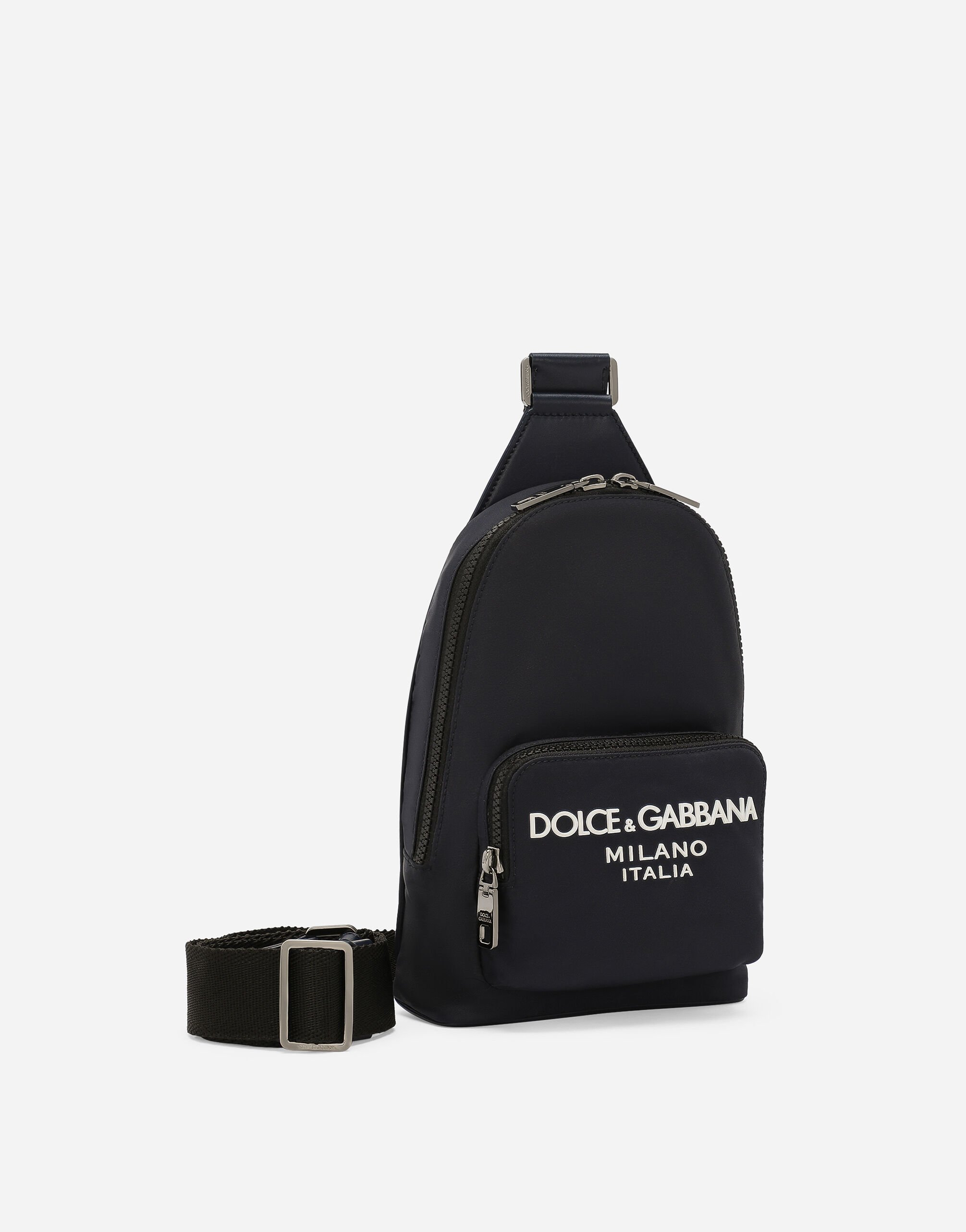 Nylon crossbody backpack in Blue for Men Dolce Gabbana