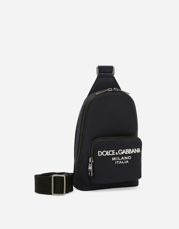 Dolce & Gabbana クロスボディバックパック ナイロン ブルー BM2295AG182