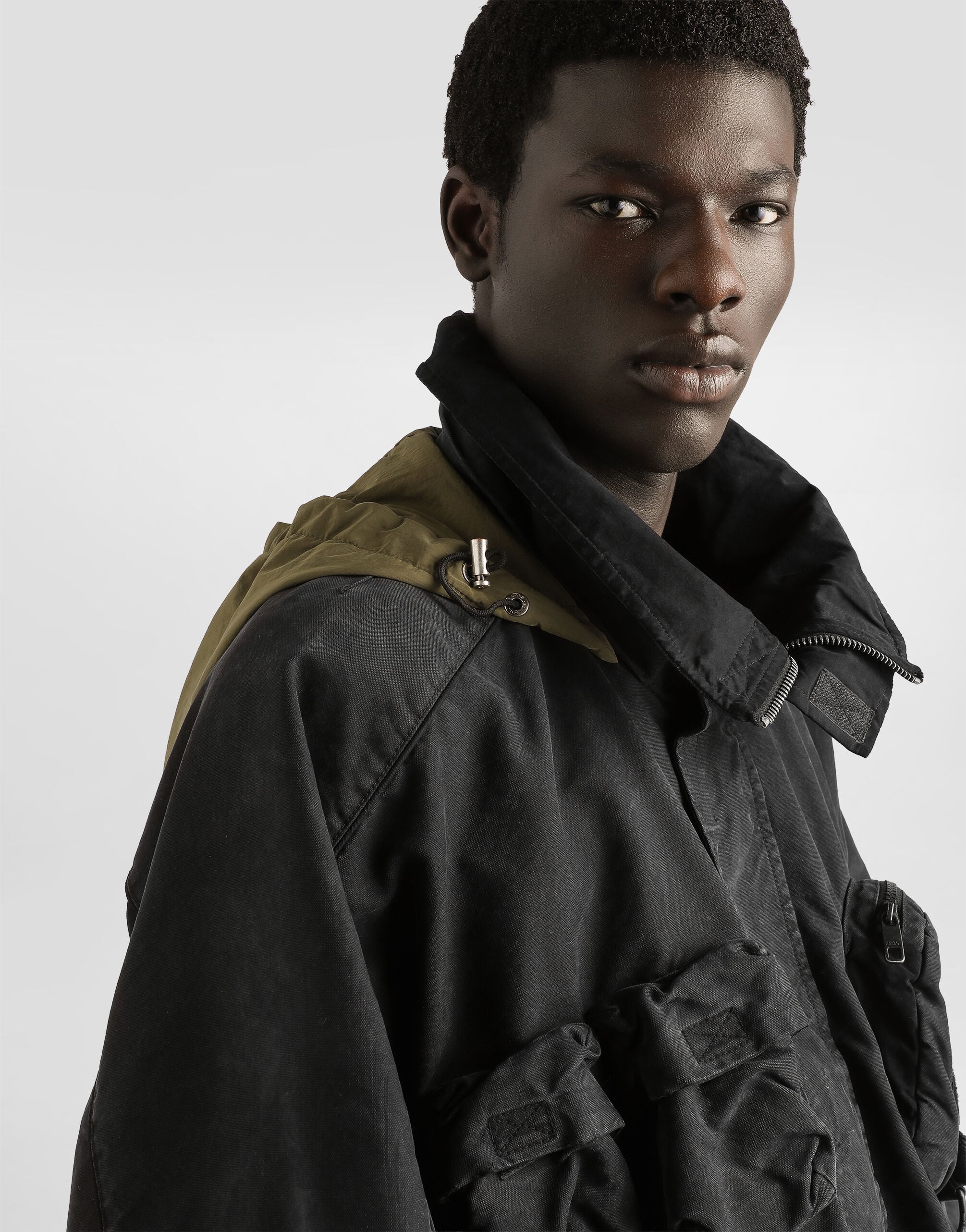 Waxed natté bomber jacket in Black for Men | Dolce&Gabbana® US