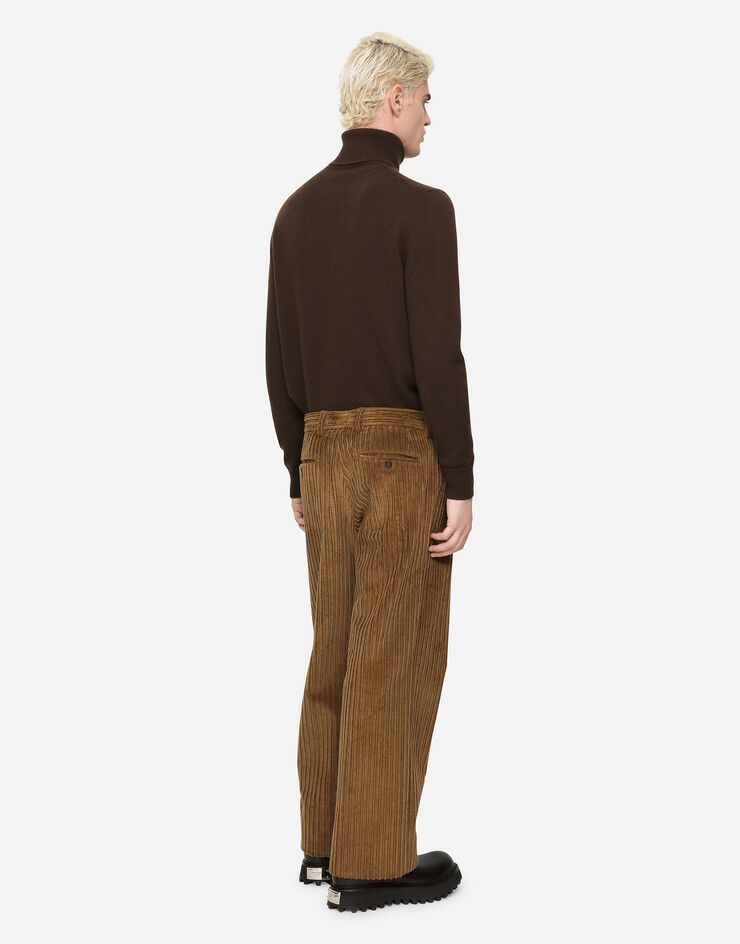 Dolce & Gabbana Cashmere turtle-neck sweater Brown GXL30TJAWM9