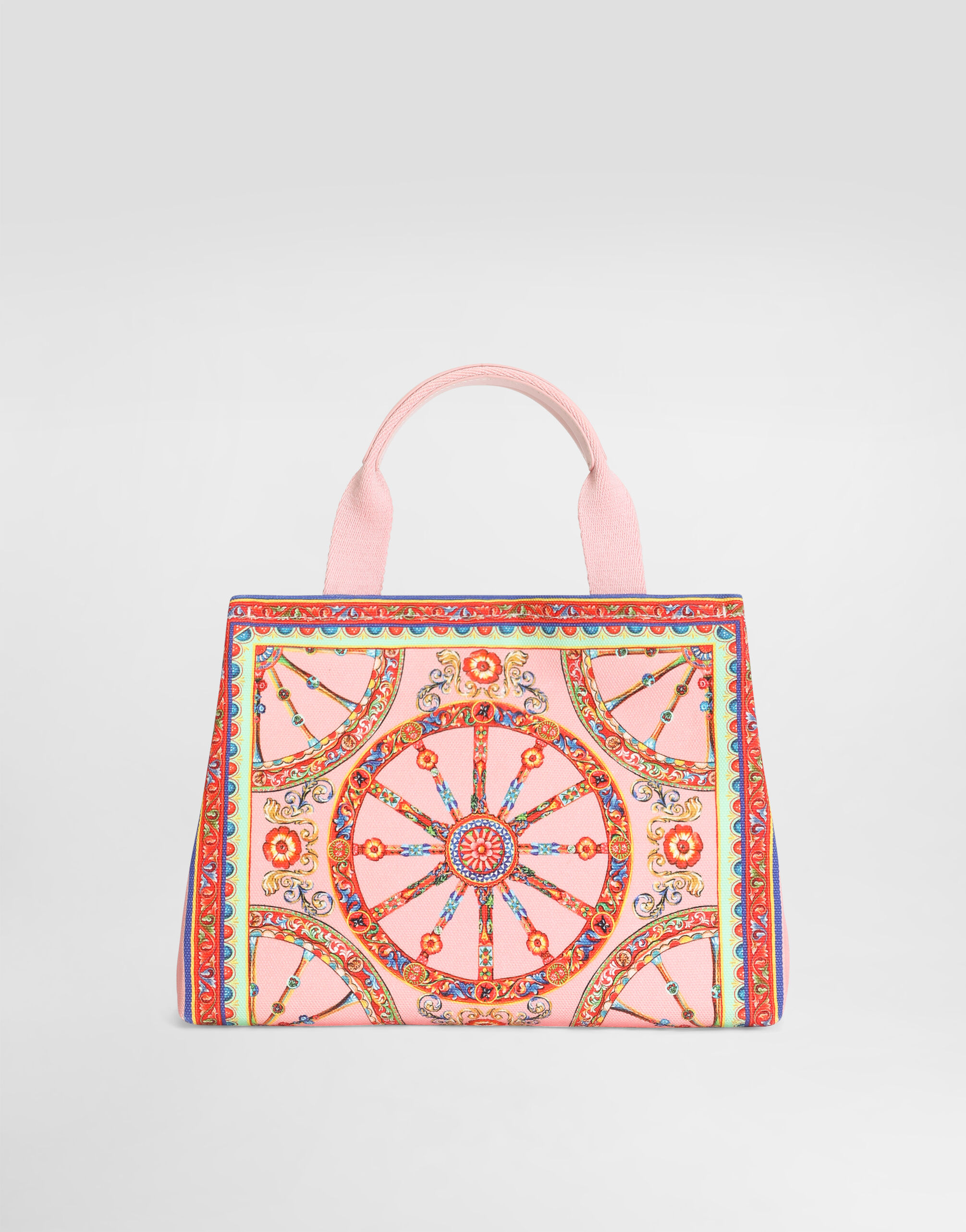 Dolce&Gabbana バッグ DG tote shopping bag in carretto-print canvas in Multicolor for