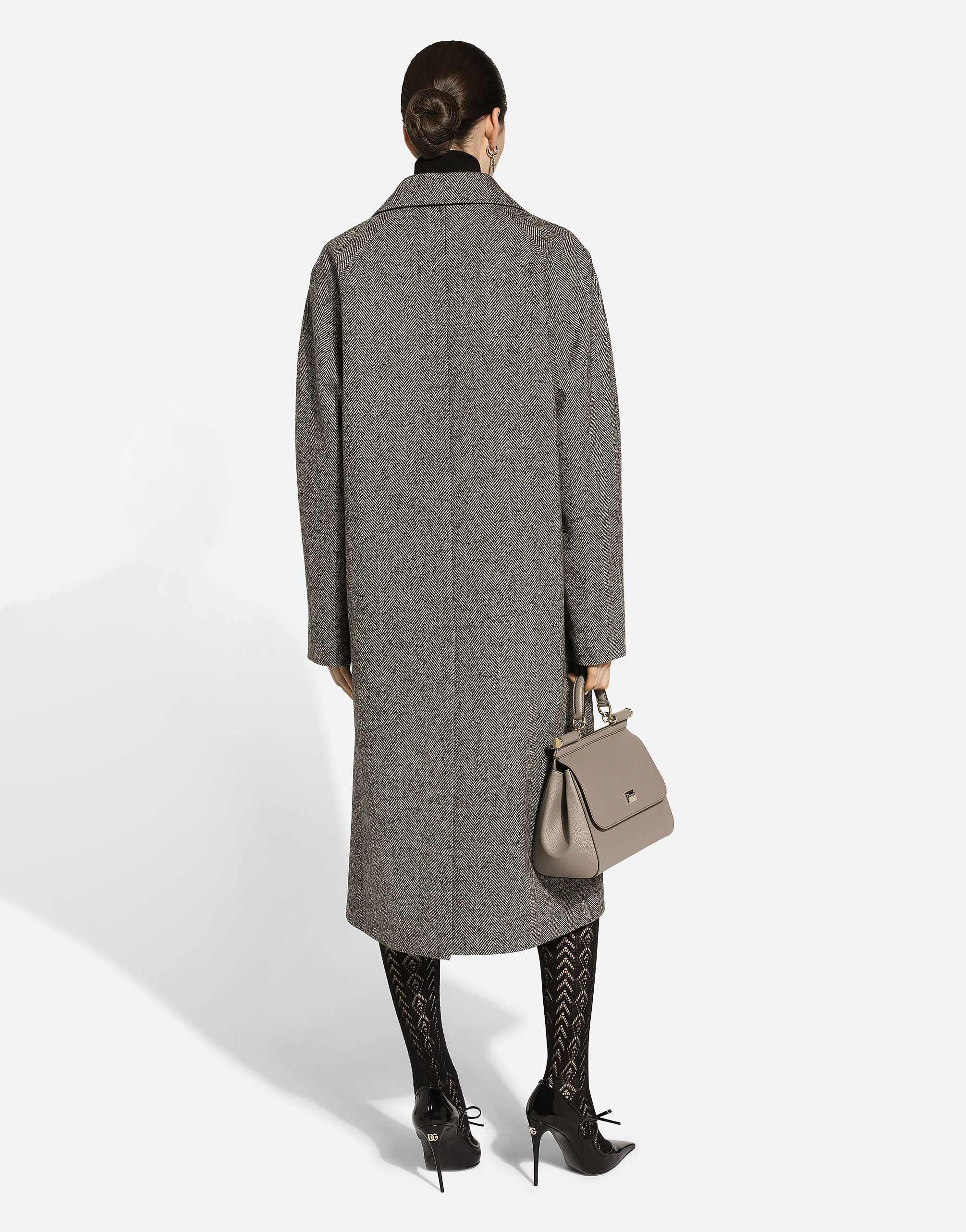 Dolce & Gabbana ヘリンボーン ロングコート