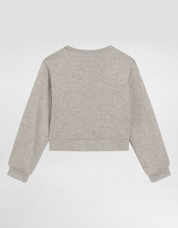 Dolce & Gabbana Lurex sweatshirt Silver L5JWCIHU7WD