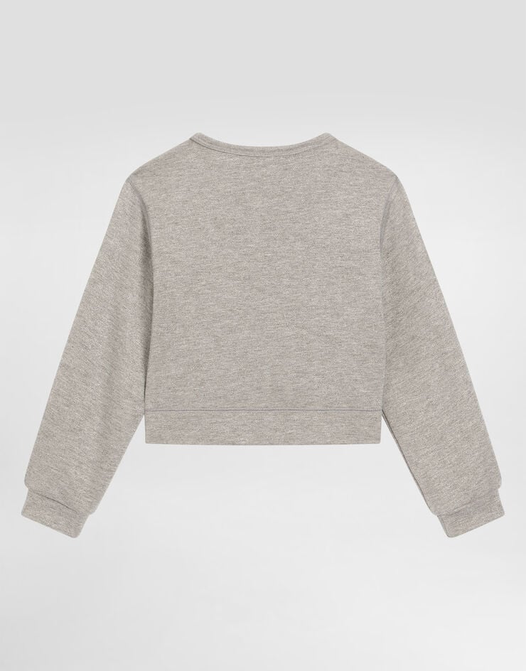 Dolce & Gabbana Lurex sweatshirt Silver L5JWCIHU7WD
