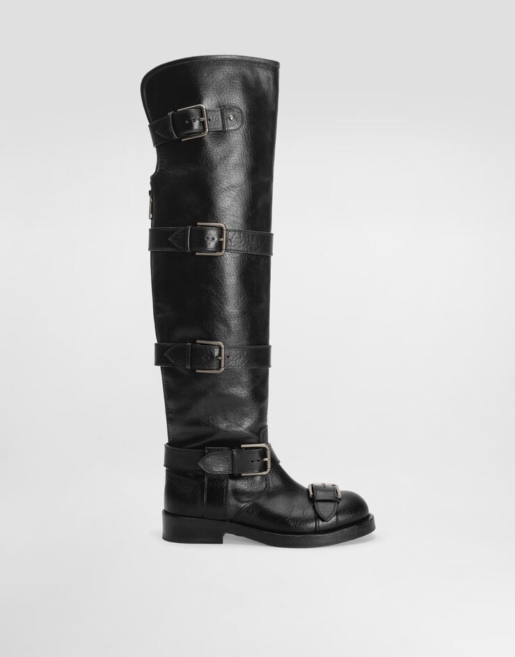 Dolce & Gabbana Horse leather boots Black CU1239AW352