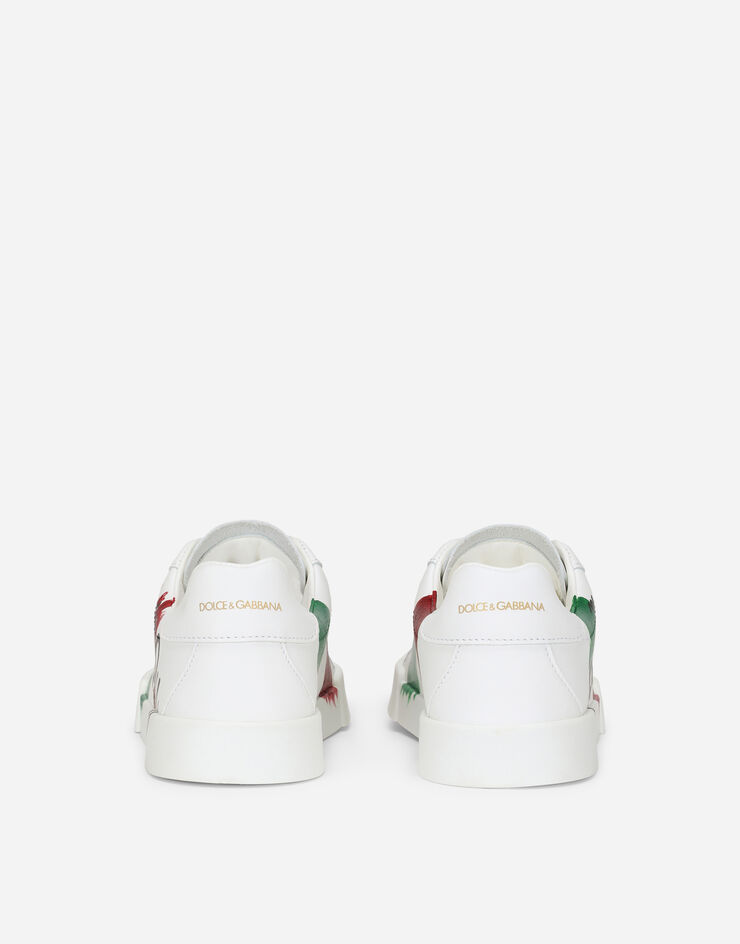 Dolce & Gabbana Portofino Light sneakers with Made in Italy print разноцветный DA5069AV571