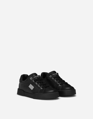 Dolce & Gabbana Calfskin Portofino Light sneakers Black DA5111A3444
