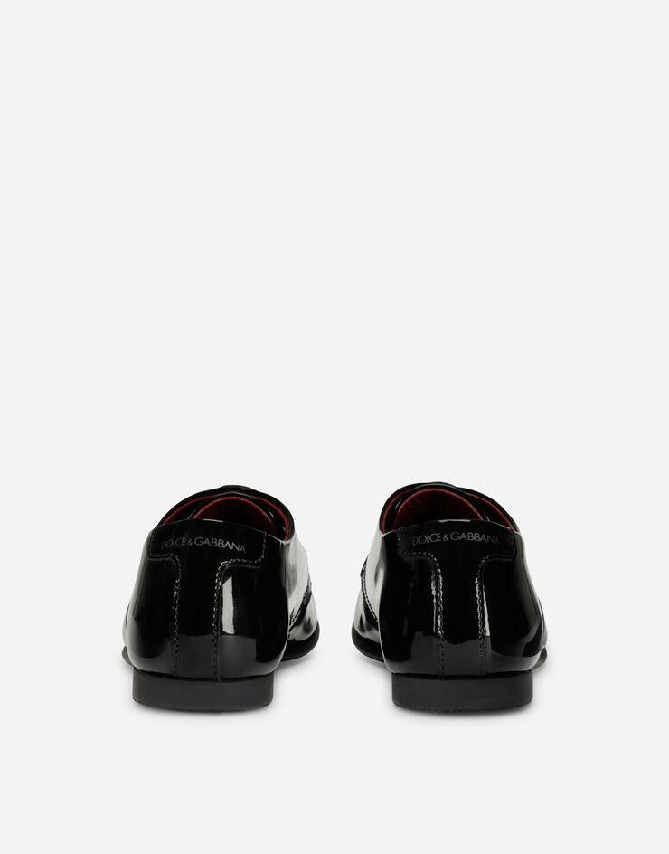 Dolce & Gabbana 페이턴트 가죽 더비 슈즈 블랙 DA0250A1328