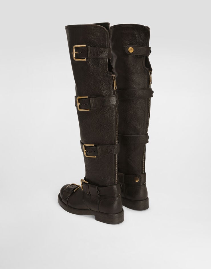 Dolce & Gabbana Horse leather boots Brown CU1239AW352